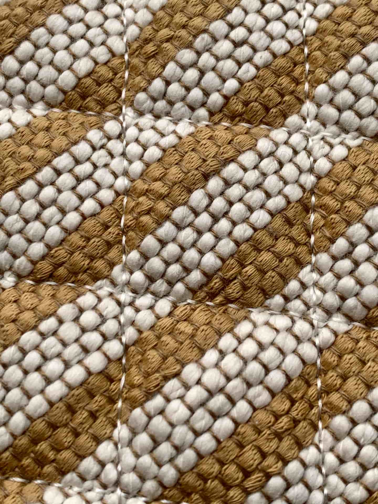 Chanel Zipped Case Printed Fabric & Gold-Tone Metal Beige & White AS4989 A