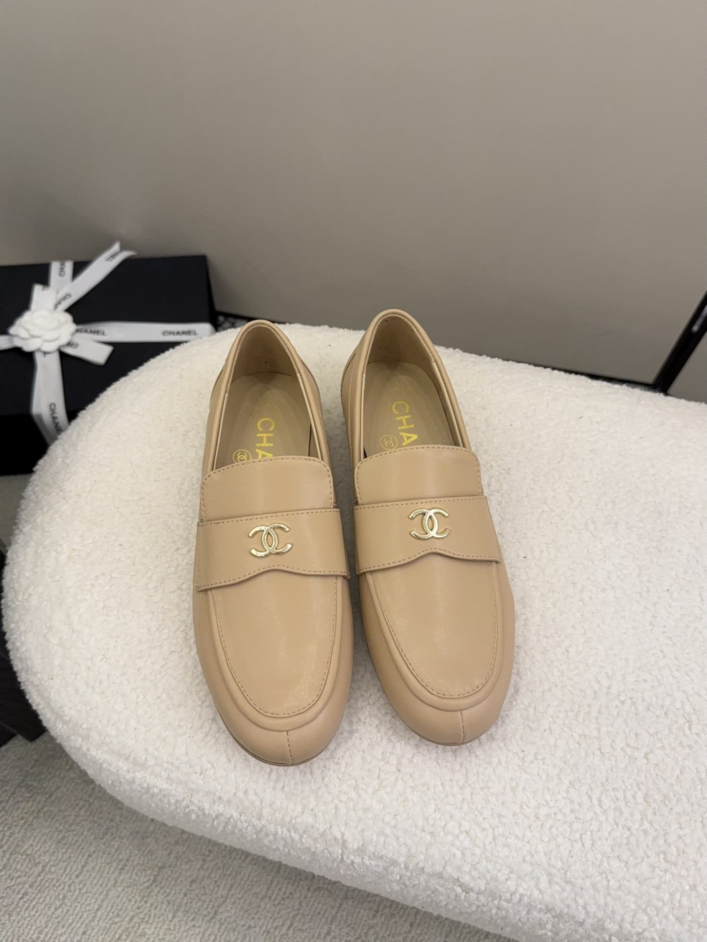 Chanel Moccasins Loafer Shoes Women
