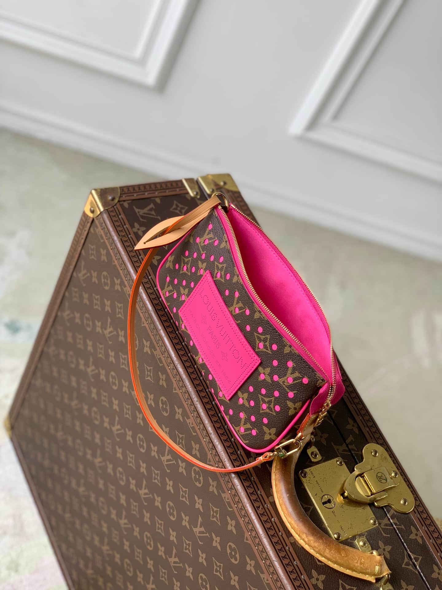 Louis Vuitton Pochette Accessoires Monogram Perfo/Pop Crush Coated Canvas M29001 High