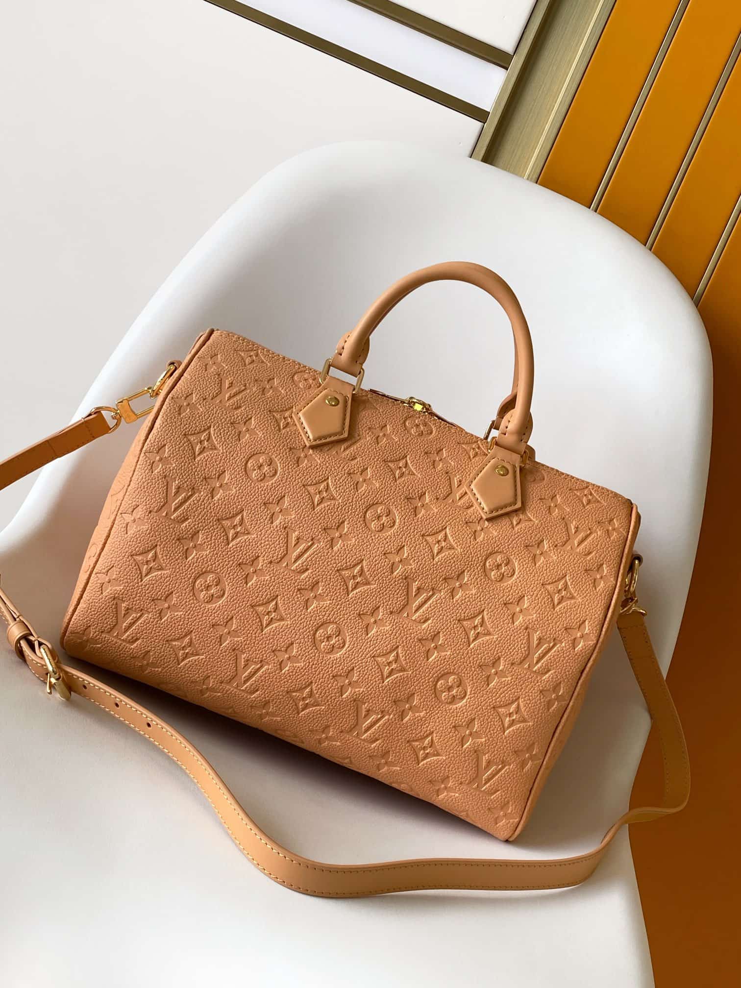 Louis Vuitton Speedy Soft 30 Monogram Empreinte Leather M11323 High
