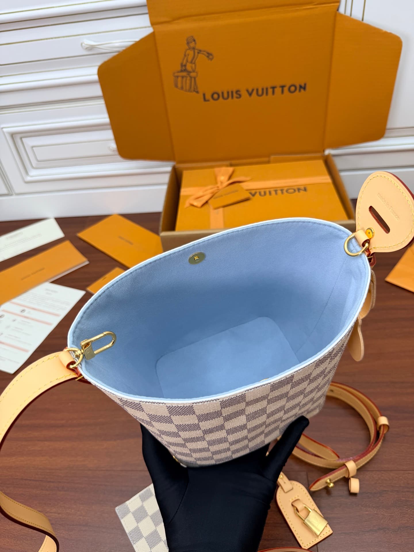 Louis Vuitton All In BB Damier Azur coated canvas N40855 TOP