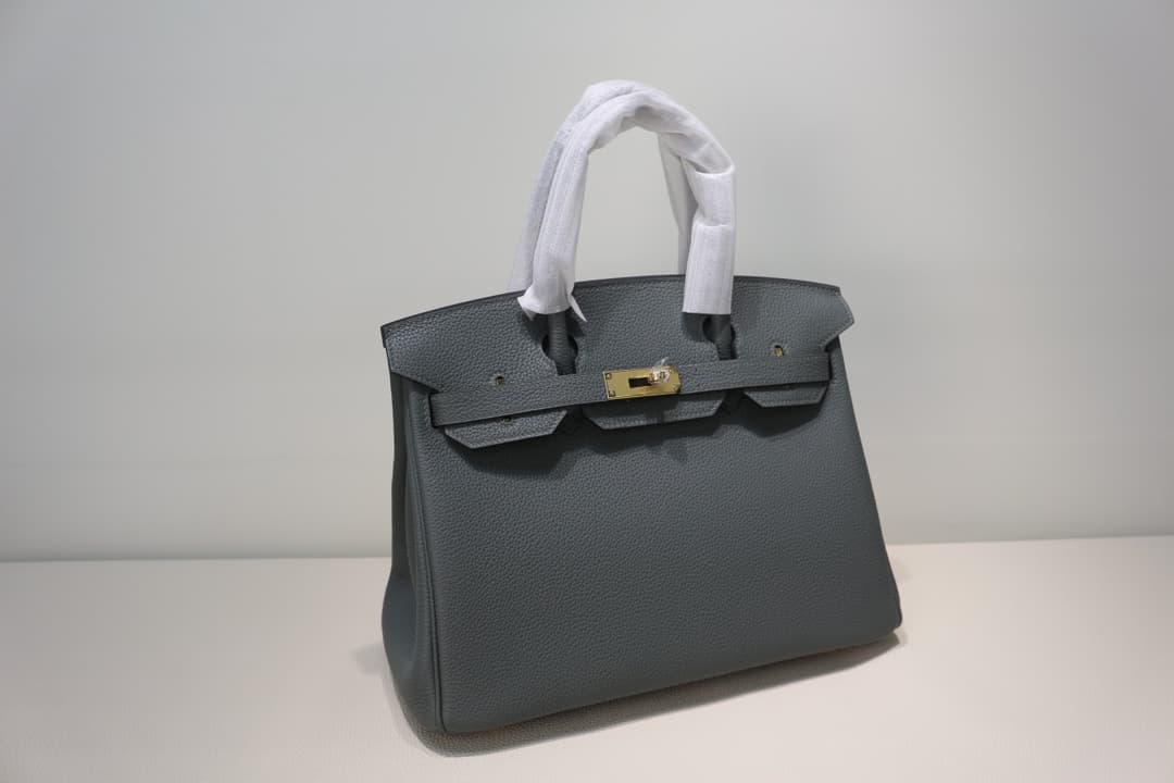 Hermes Birkin 25/30/35cm Bag Togo Leather In Vert Amande WAX High