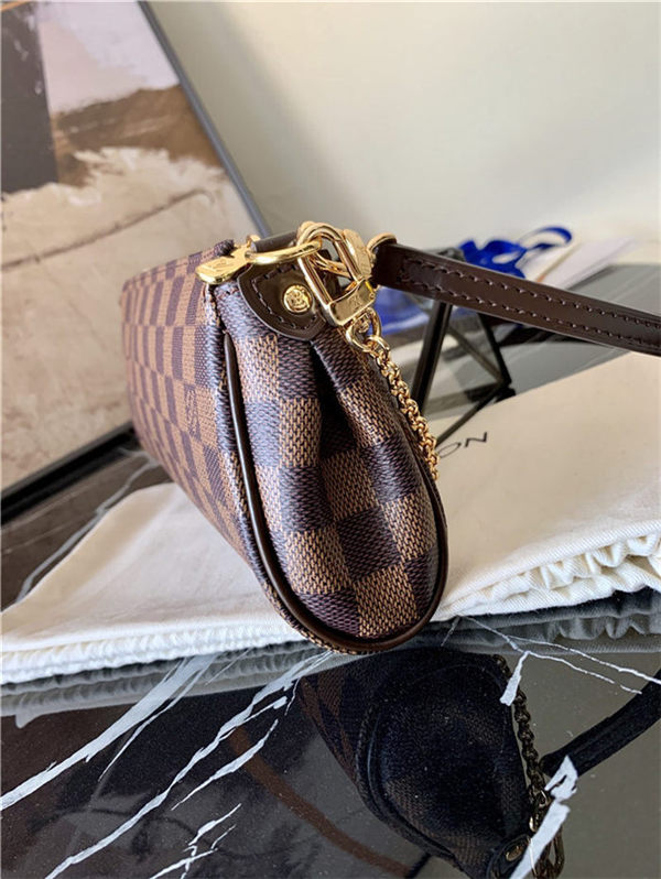 Louis Vuitton Eva Clutch Bag Damier Ebene N55213 High