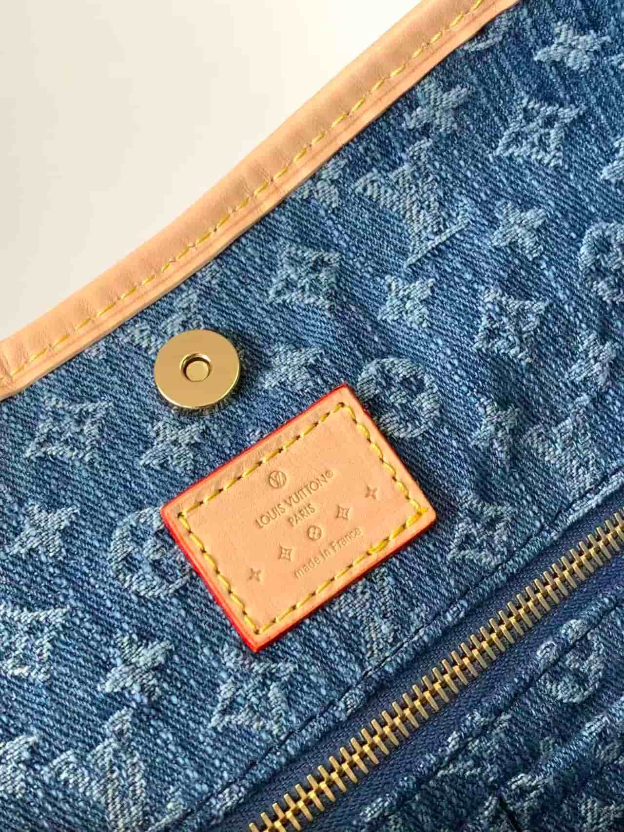 Louis Vuitton CARRYALL MM Monogram Denim M46855 High