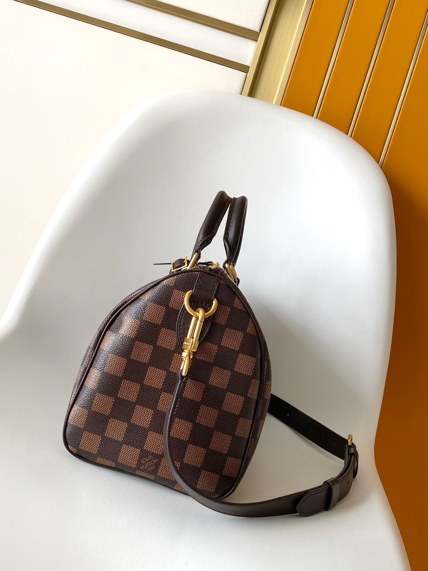 Louis Vuitton Speedy 25 Bandoulière Brown Damier Phriendship coated canvas N40772 High