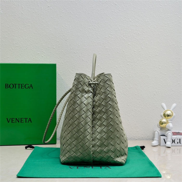 BV Andiamo Large Top handle bag Travertine High