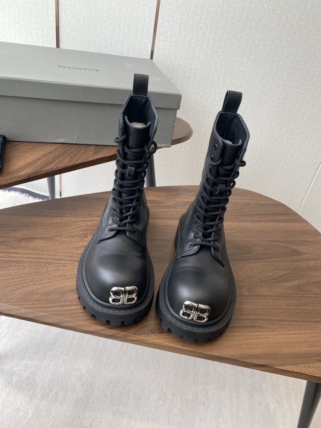 Balenciaga Leather Boots Shoes Women