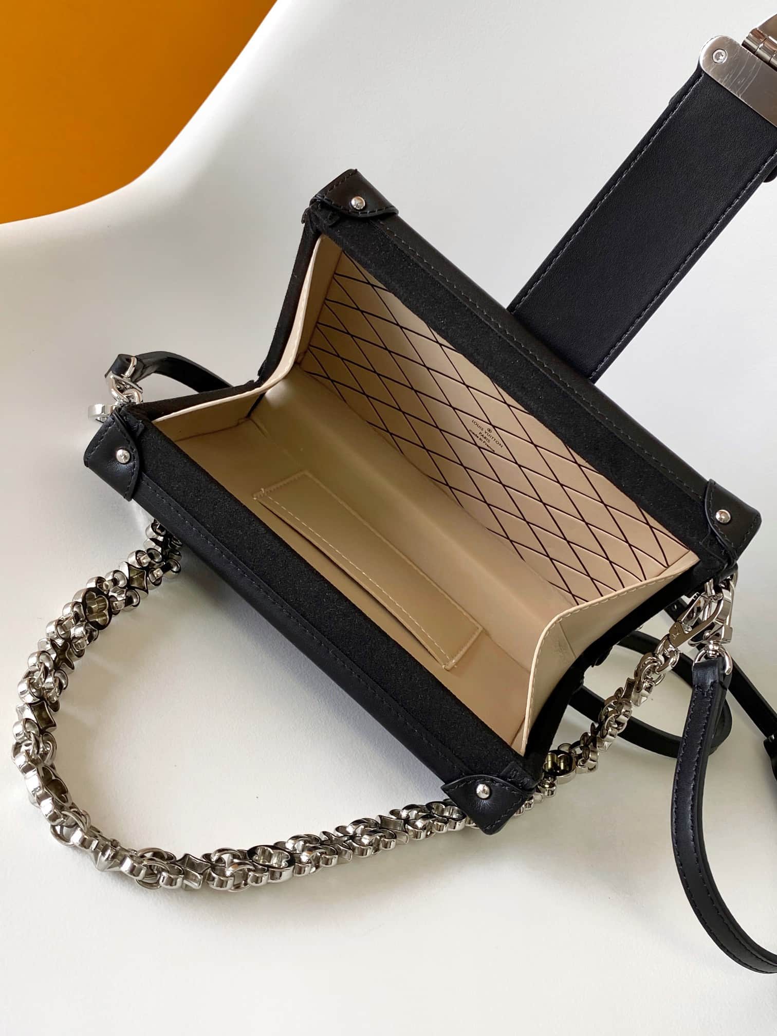 Louis Vuitton Petite Malle Black Calfskin M11324 High