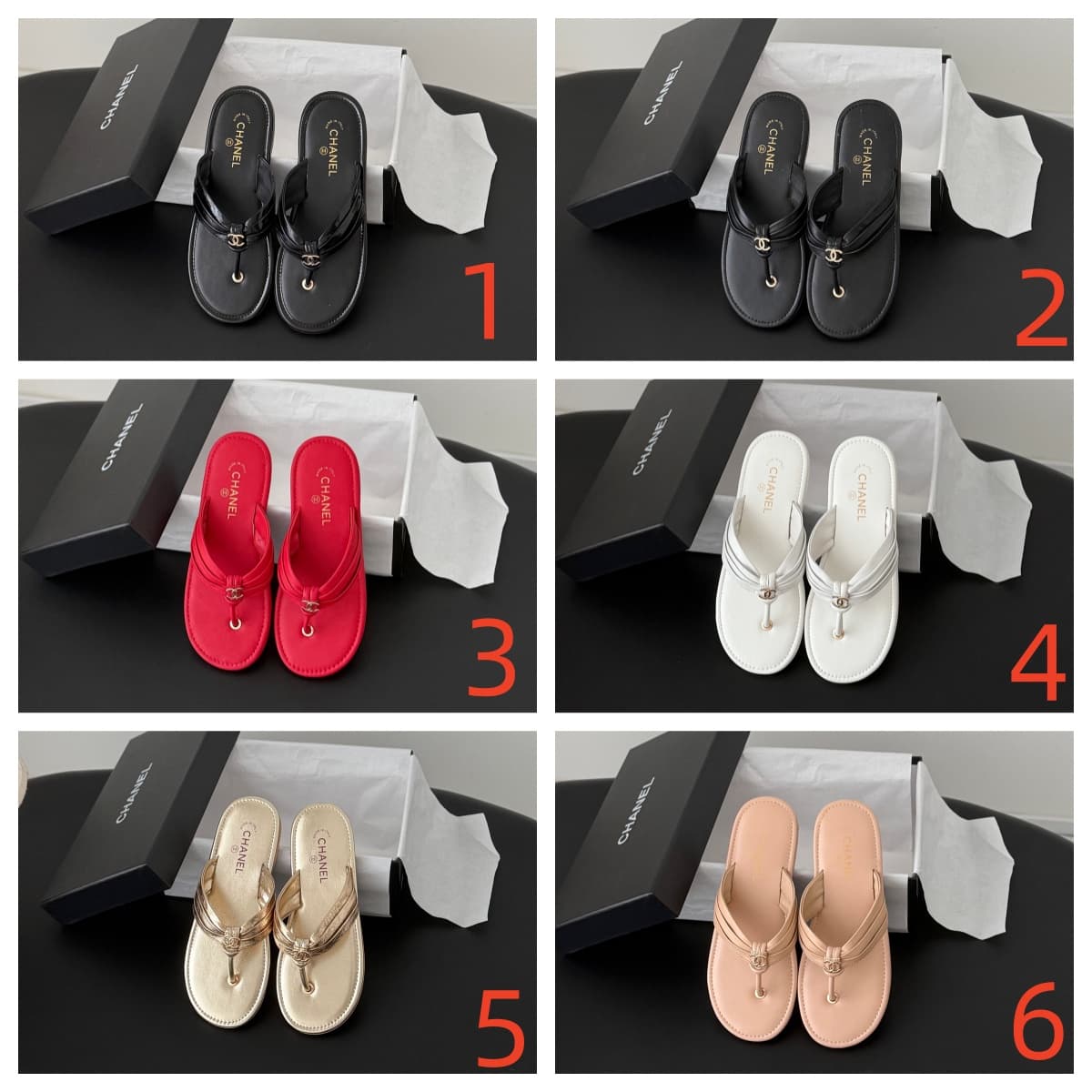 Chanel Thong Sandals Women