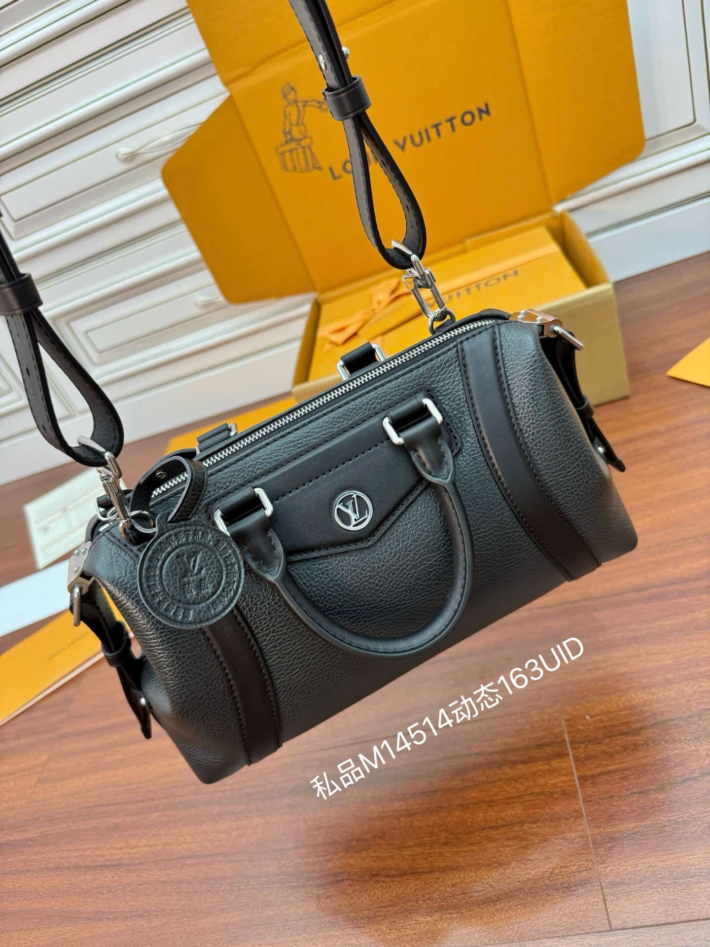 Louis Vuitton LV Biker PM Black Lambskin leather M14514 TOP