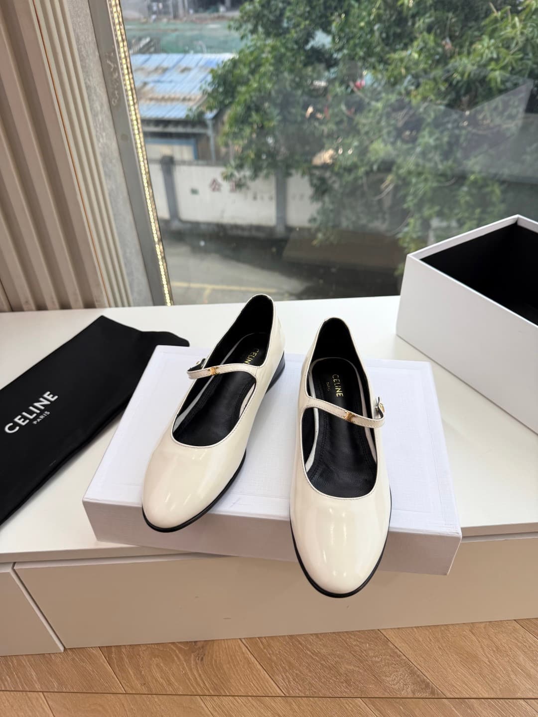 Celine Mary Jane Flat Shoes Women