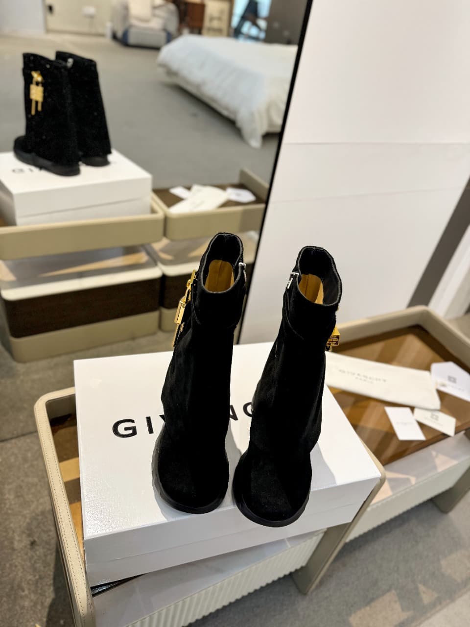 Givenchy Shark Lock Biker ankle boots Shoes Women
