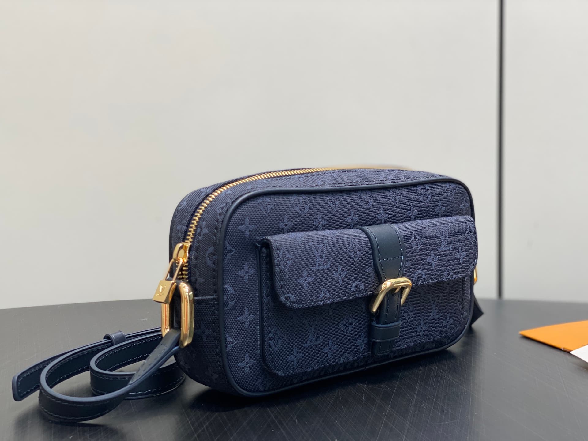 Louis Vuitton Navy Monogram Mini Lin Juliette Crossbody Bag M92216 High