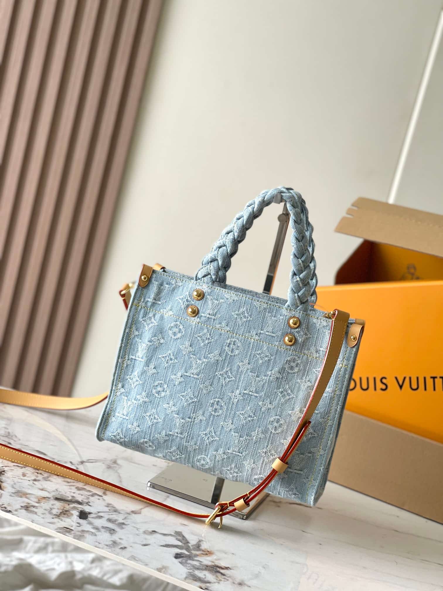 Louis Vuitton Let Go PM Monogram Denim Sky Blue Denim M24897 TOP