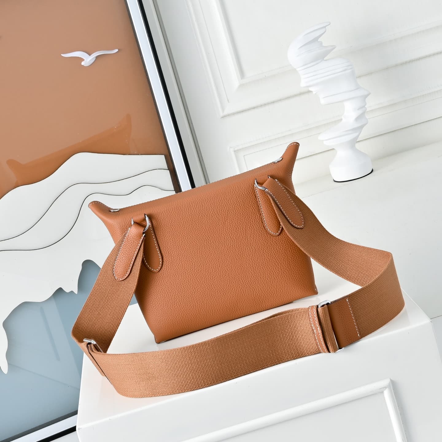 Hermès Videpoches Bag Togo Leather In Tan WAX High