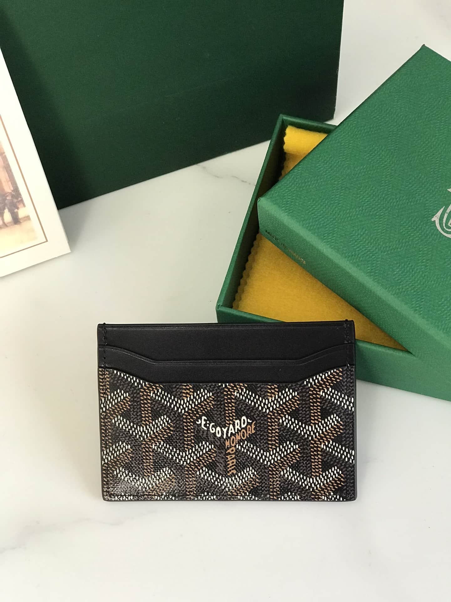 Goyard Saint Sulpice Card Wallet Black High