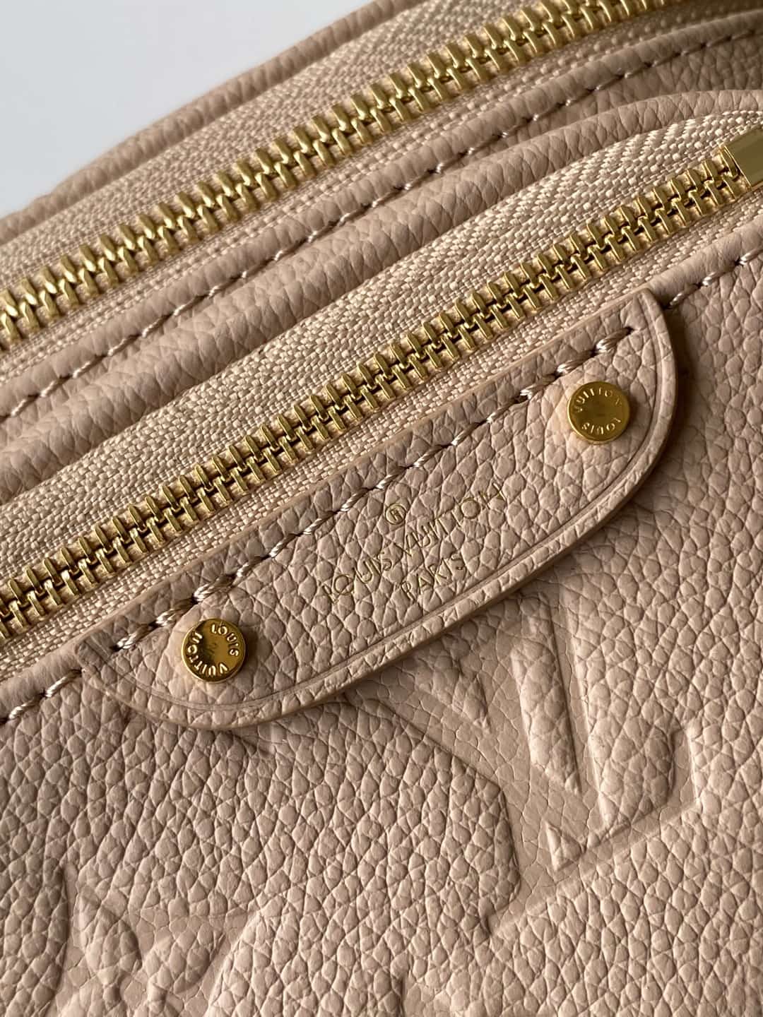 Louis Vuitton Mini Bumbag Sand Monogram Empreinte Leather M14420 High