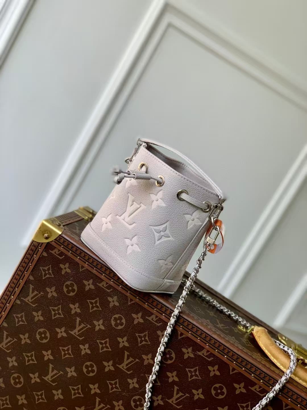 Louis Vuitton Nano Noé Embossed grained cowhide leather M46291 High