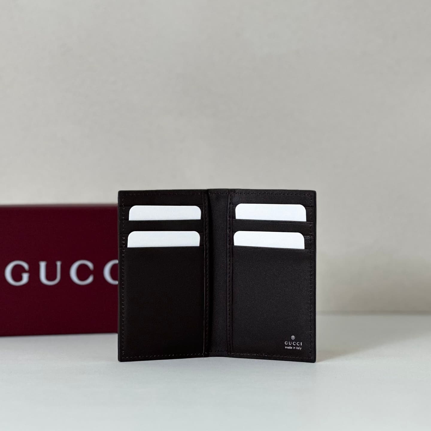 Gucci Long card case with Horsebit 846951 dark brown leather High