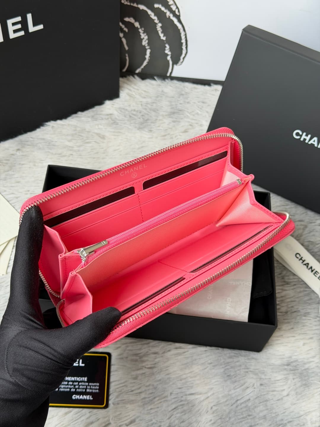 Chanel Classic Long Zipped Wallet A