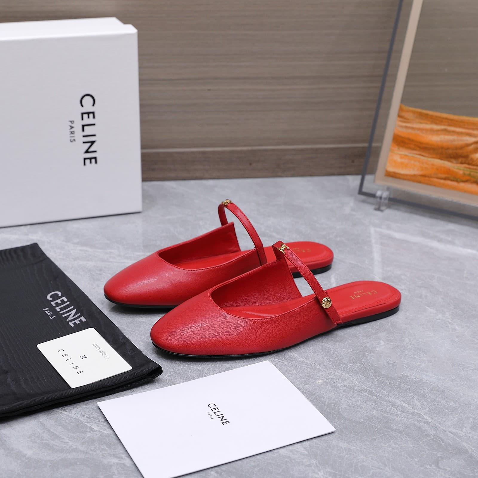 Celine Macaron Mules Women
