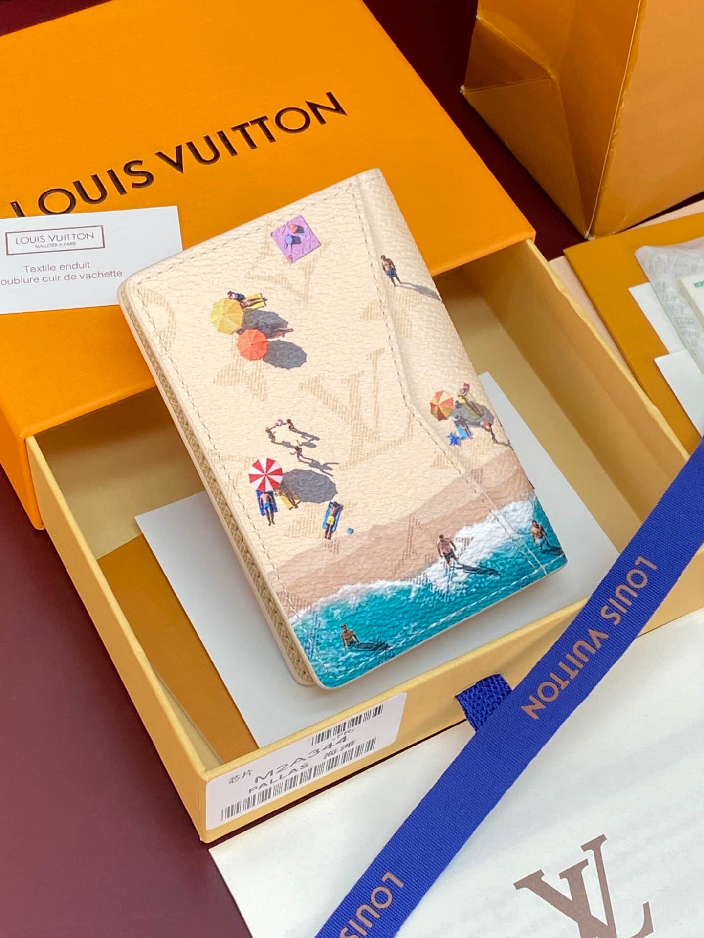 Louis Vuitton Pocket Organizer Beach Sand Monogram coated canvas M2A344 High