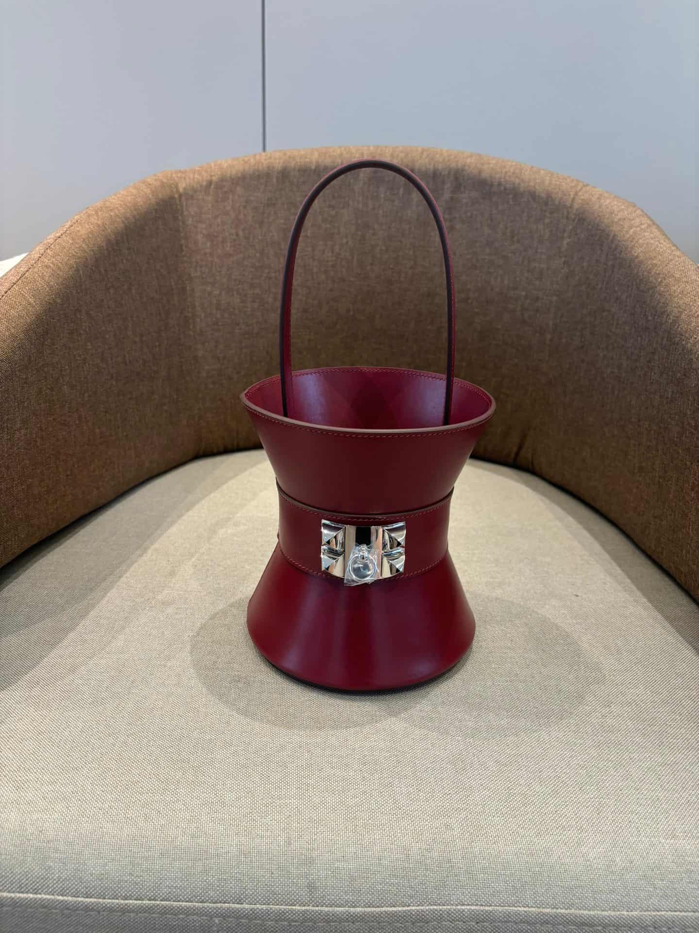 Hermes Mini Medor Bag in Box Leather WAX High