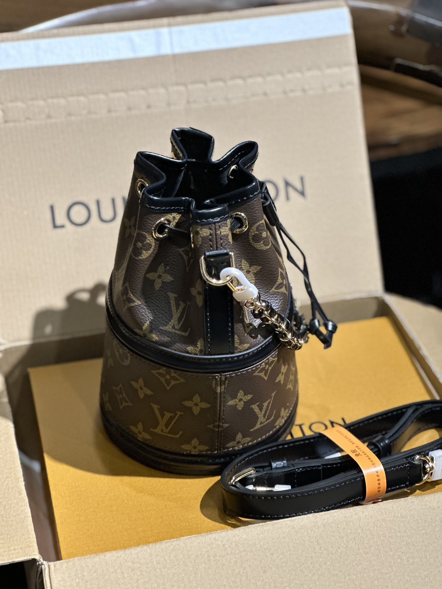 Louis Vuitton Canoé Bucket Bag Monogram coated canvas M83480 High