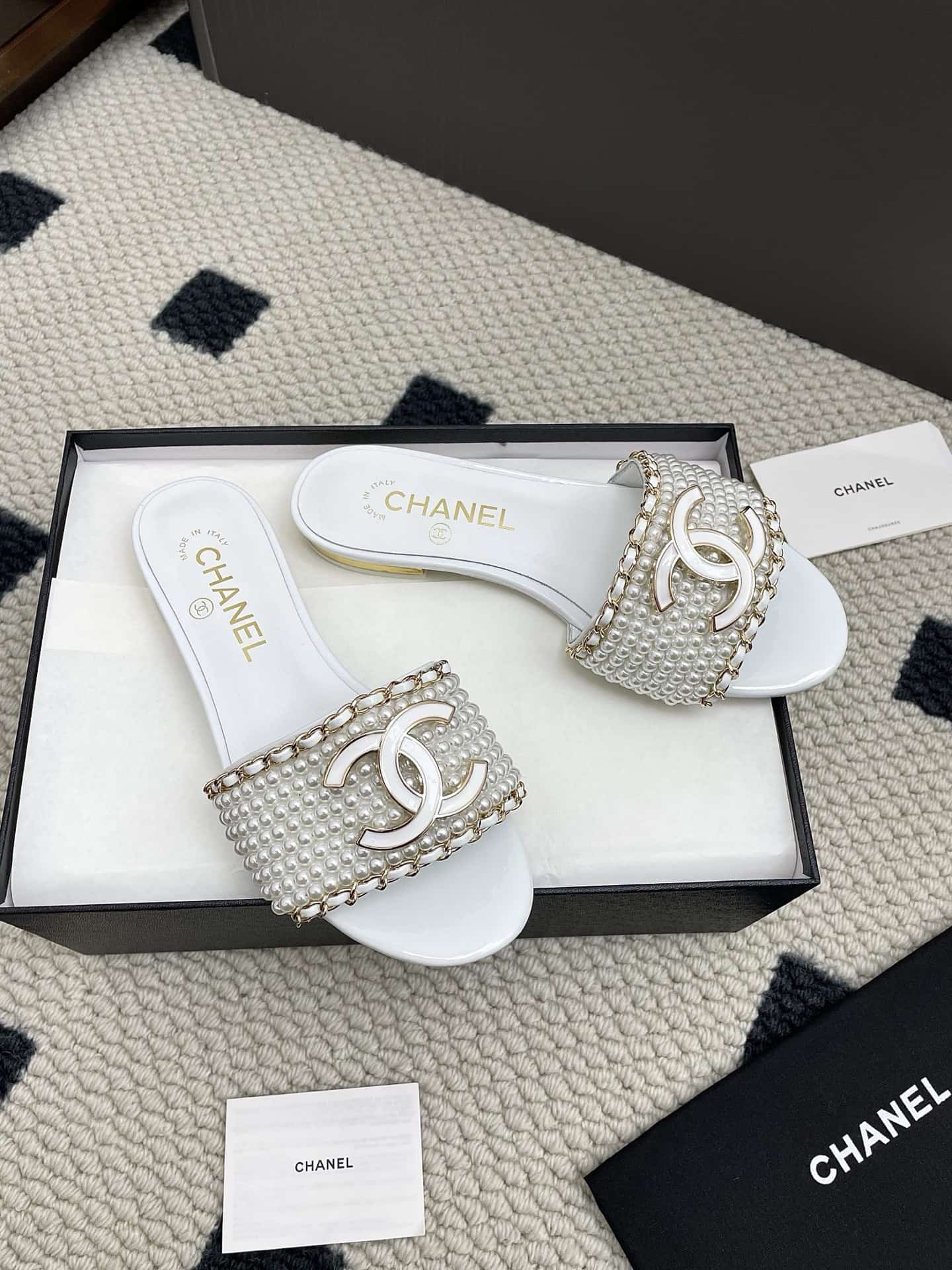 Chanel Dupe Knit Slipper Sandal shoes Women