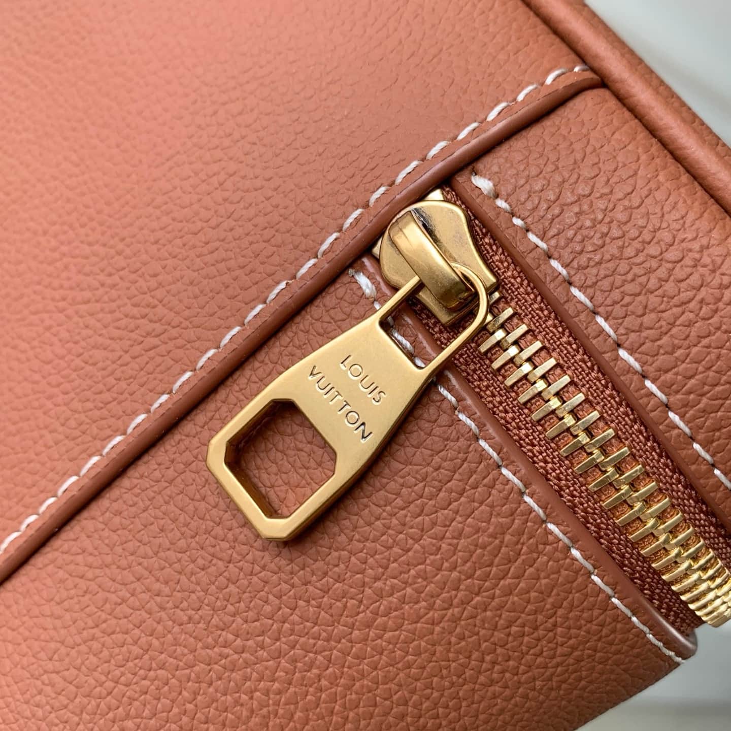 Louis Vuitton Low Key Vanity Pouch Cognac Calfskin M27505 High