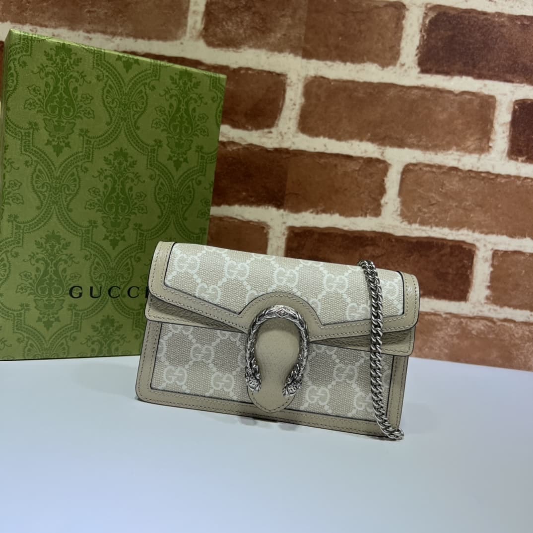 Dionysus GG Supreme super mini bag 476432 Beige high