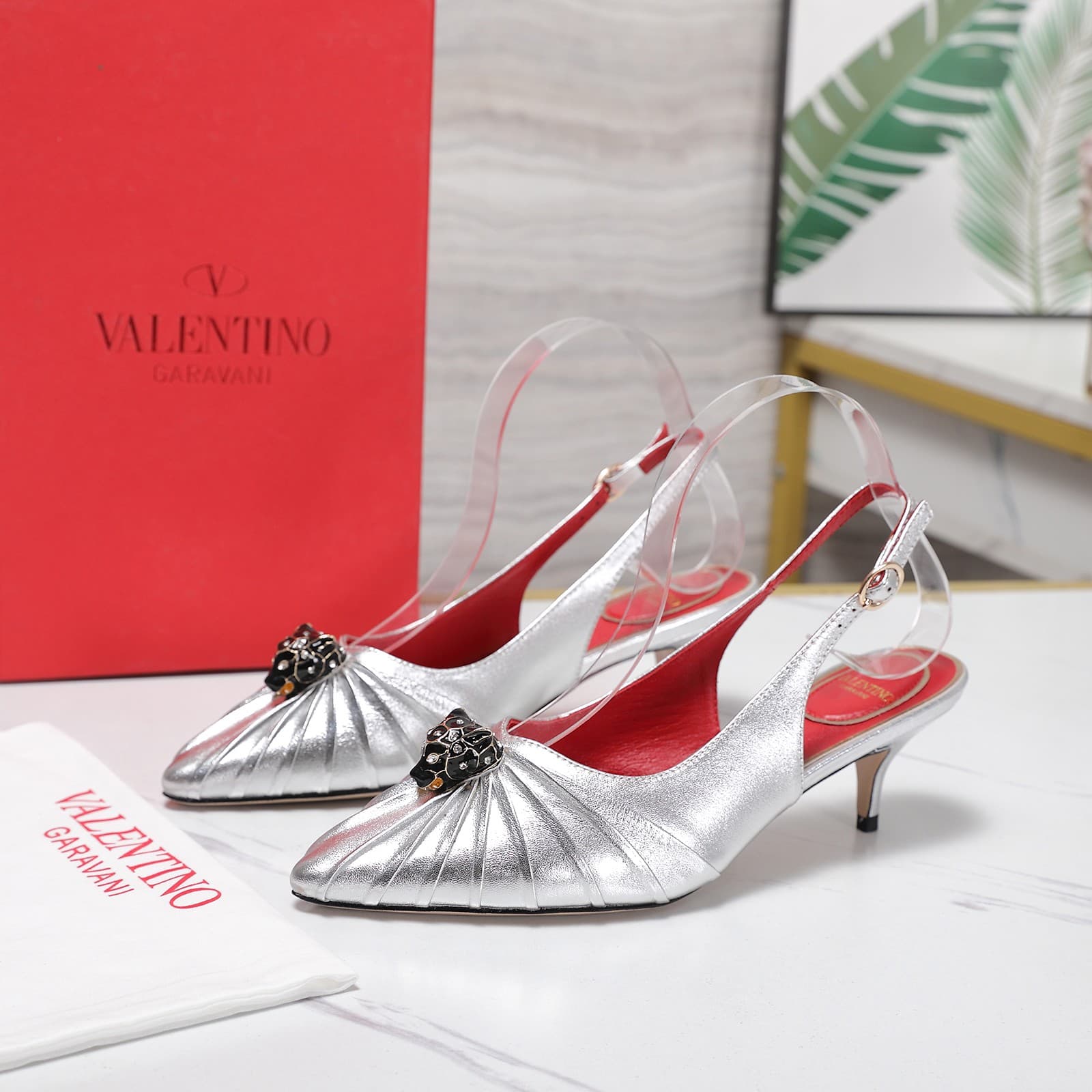 Valentino Garavani Panthea Goatskin Pumps Women