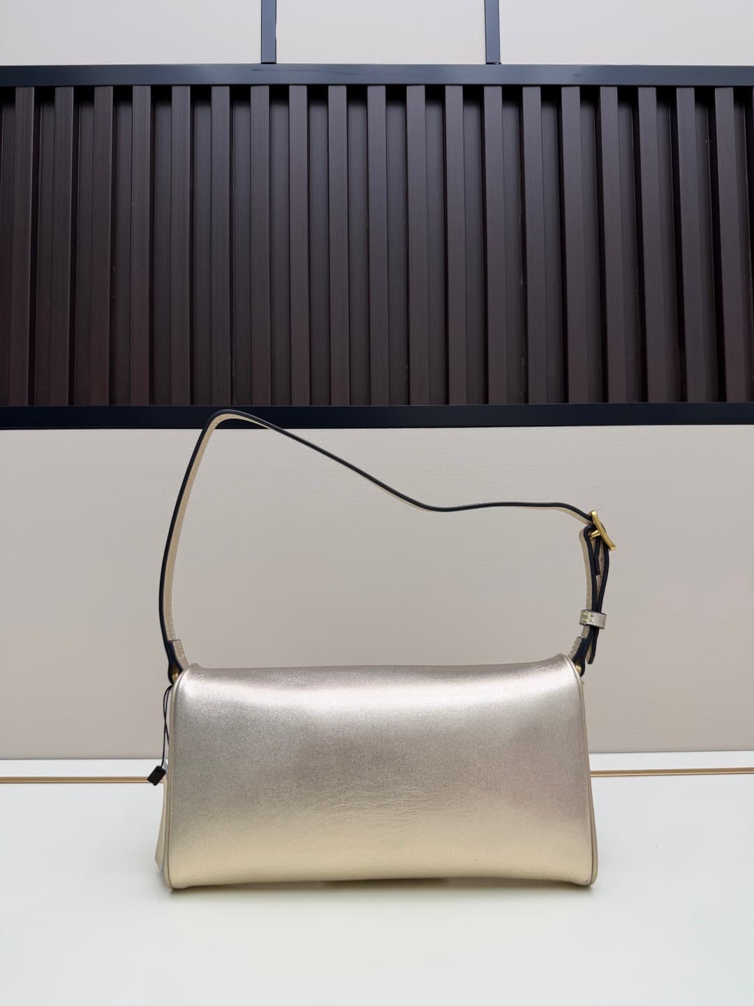 Valentino Garavani Devain Small Nappa Shoulder Bag Gold High