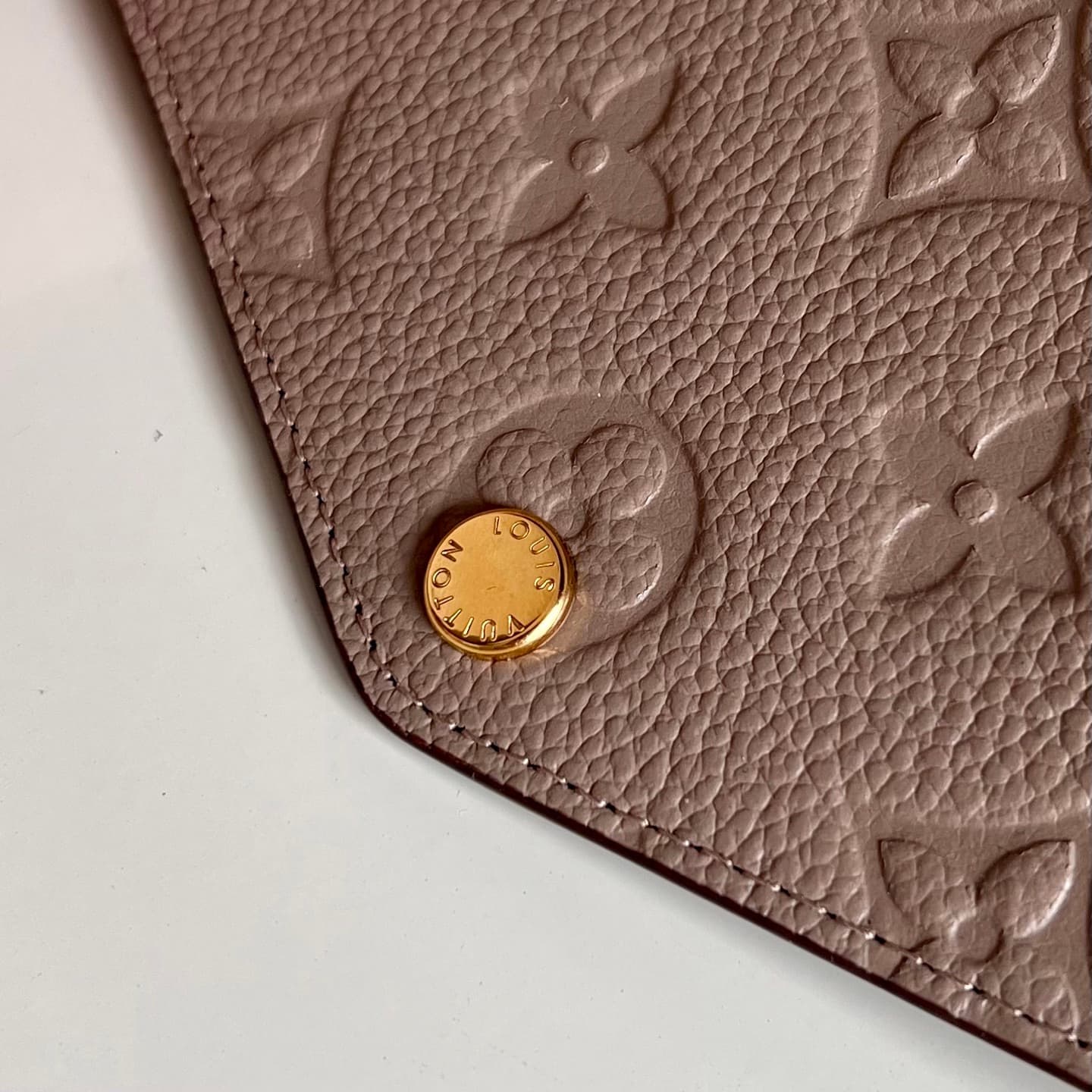 Louis Vuitton Sarah Wallet Touterelle Beige Monogram Empreinte Leather M82256 High