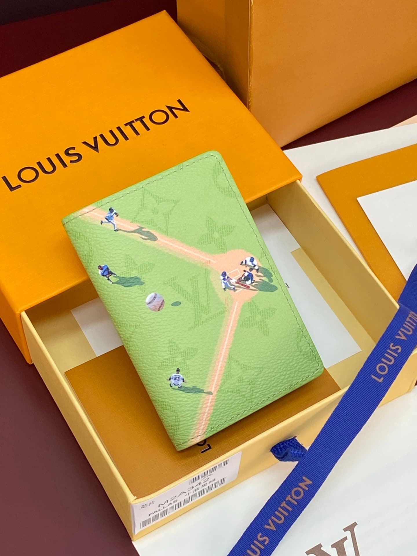 Louis Vuitton Pocket Organizer Baseball Green Monogram coated canvas M2A342 High