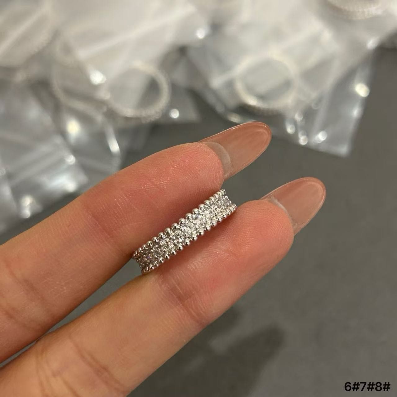 Van Cleef & Arpels Perlee Diamond Ring High
