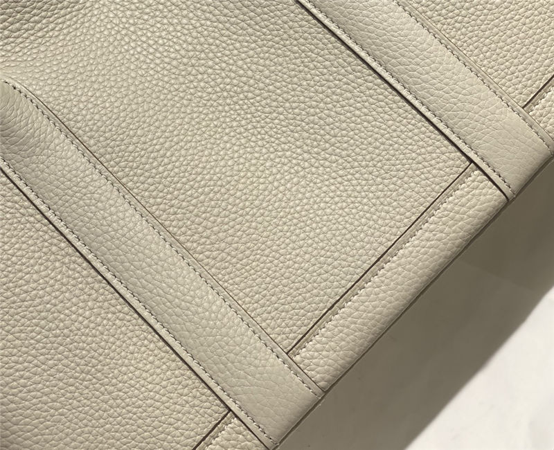 Hermes Garden Party 30/36 Bag Calfskin In Craie High