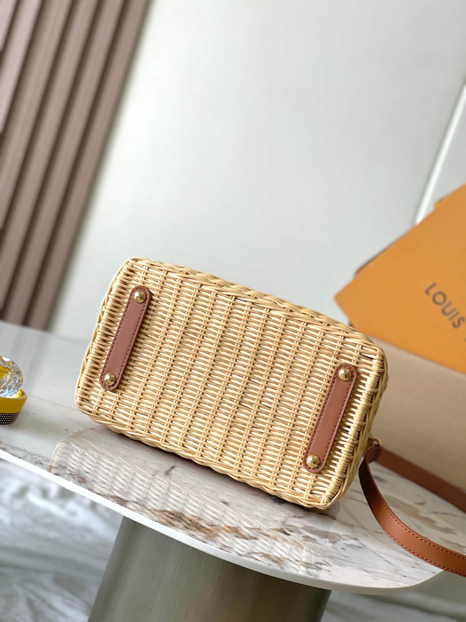 Louis Vuitton Capucines BB Cowhide and rattan M22173 Tan Top