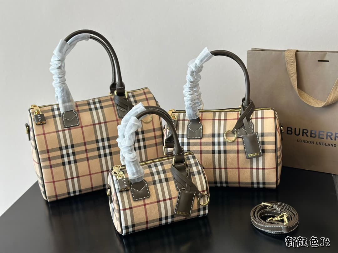 Burberry Check Bowling Bag