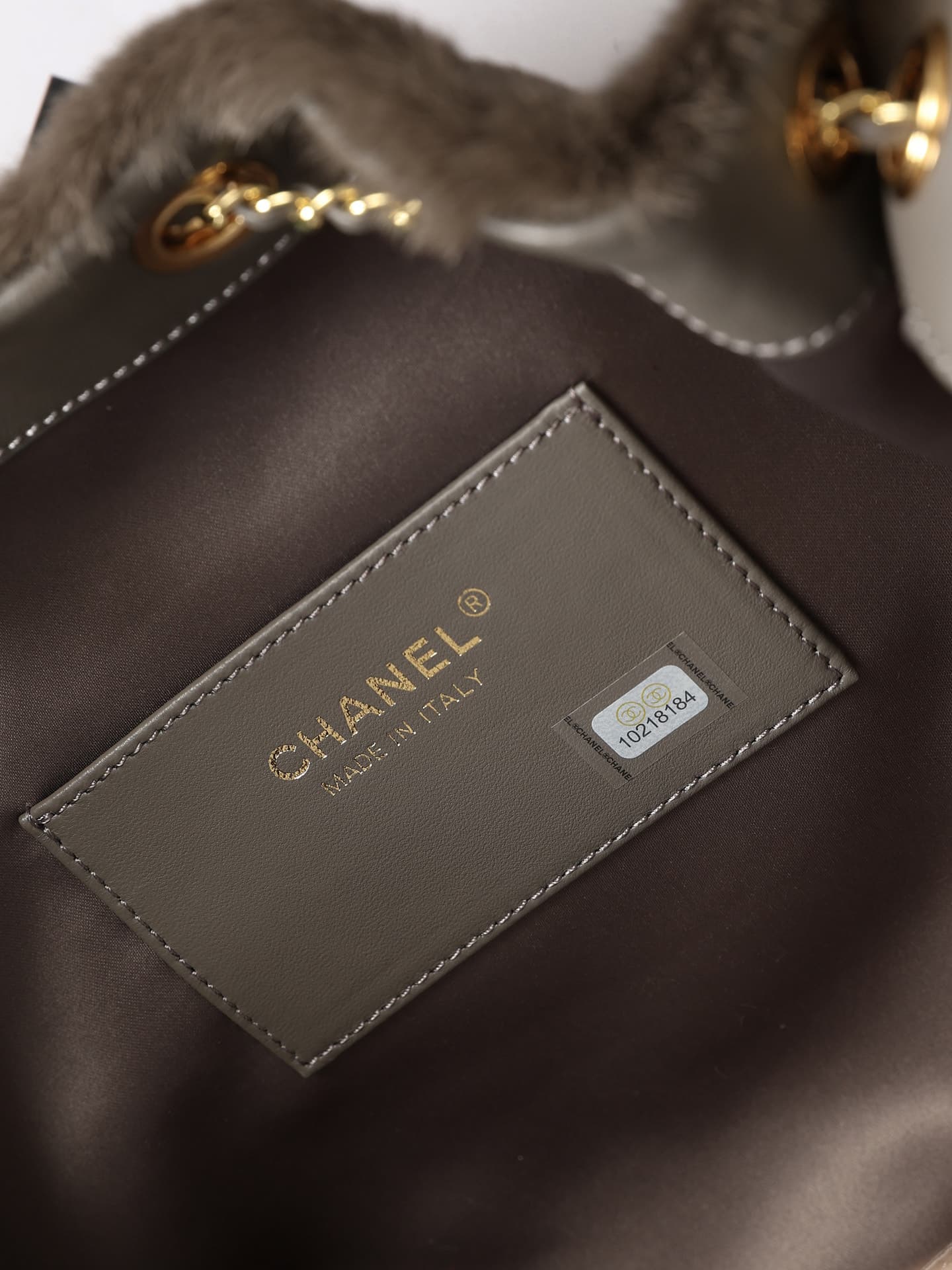 Chanel 25 Small Hobo handbag AS5293 Pony Hair& Gold-Tone Metal Dark Khaki AS5293 A
