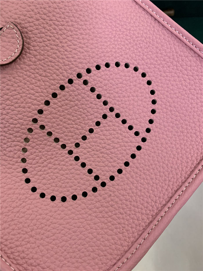 Hermes Evelyne III TPM Mini Bag Calfskin In Pink High
