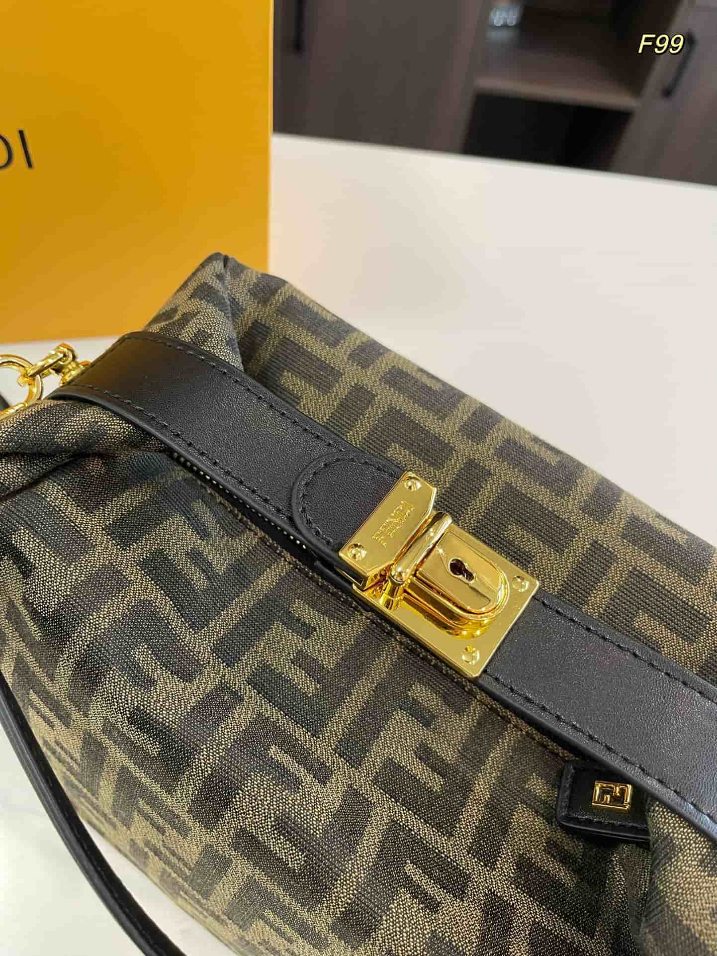 Fendi Zucca Small Shoulder Bag
