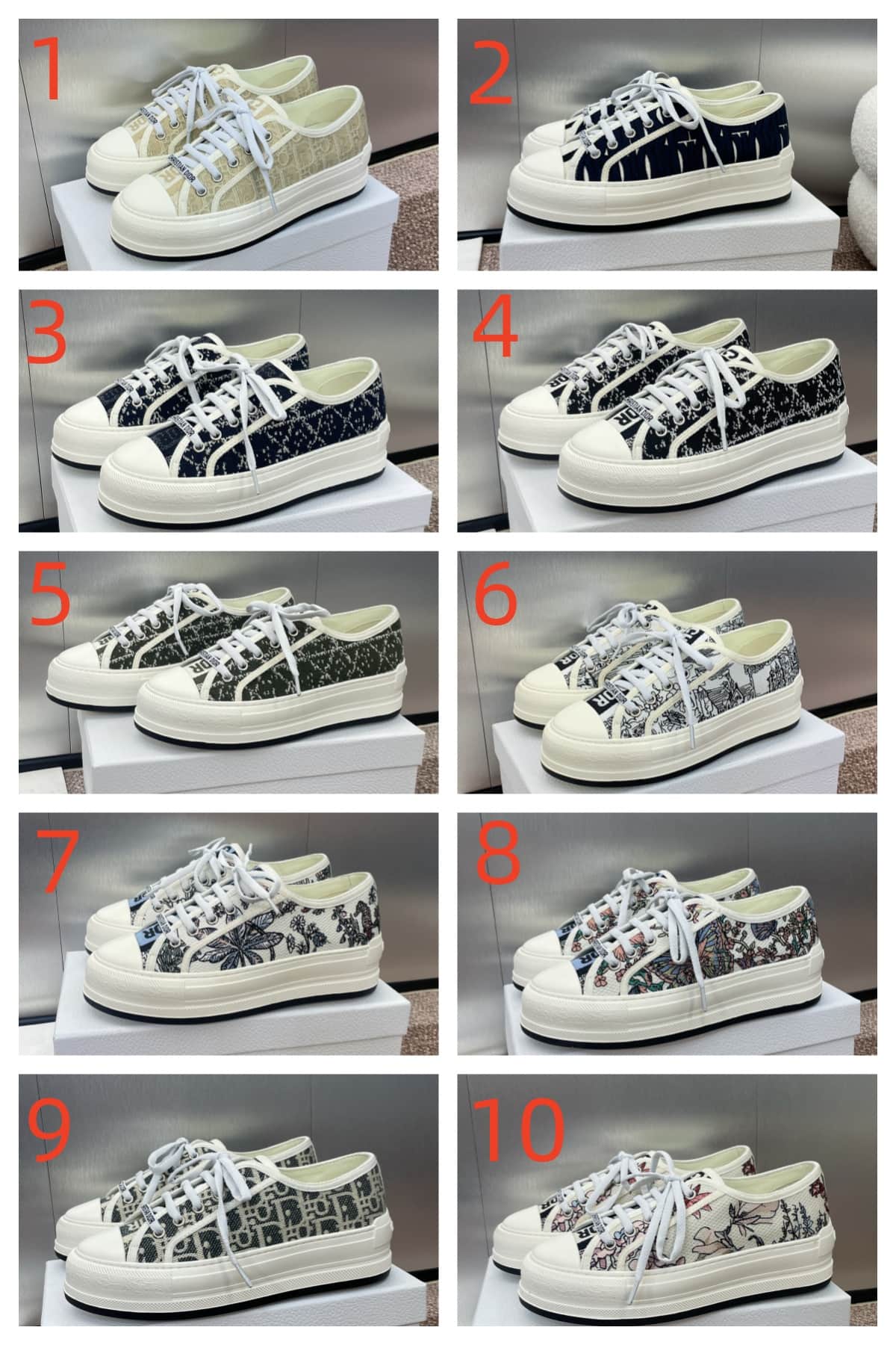 Dior Walk'n' Platform Sneaker Shoes Men Women