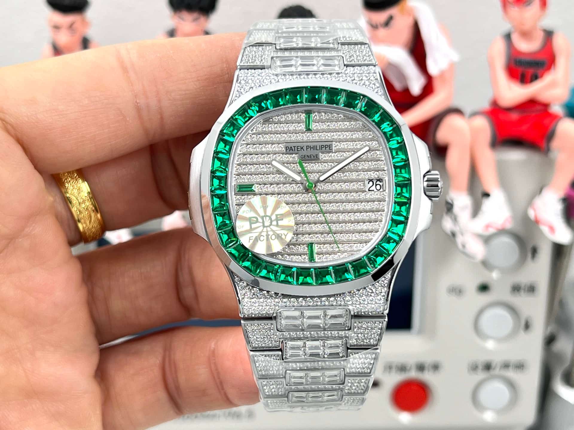 Patek Philippe Nautilus with Paved Diamond TOP