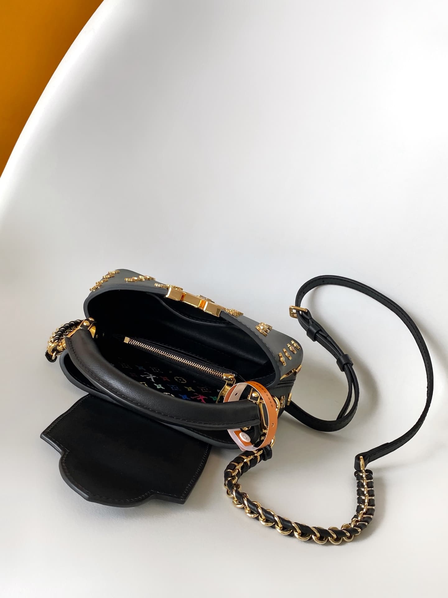 Louis Vuitton x TM Capucines Mini Black Cowhide leather M27637 TOP