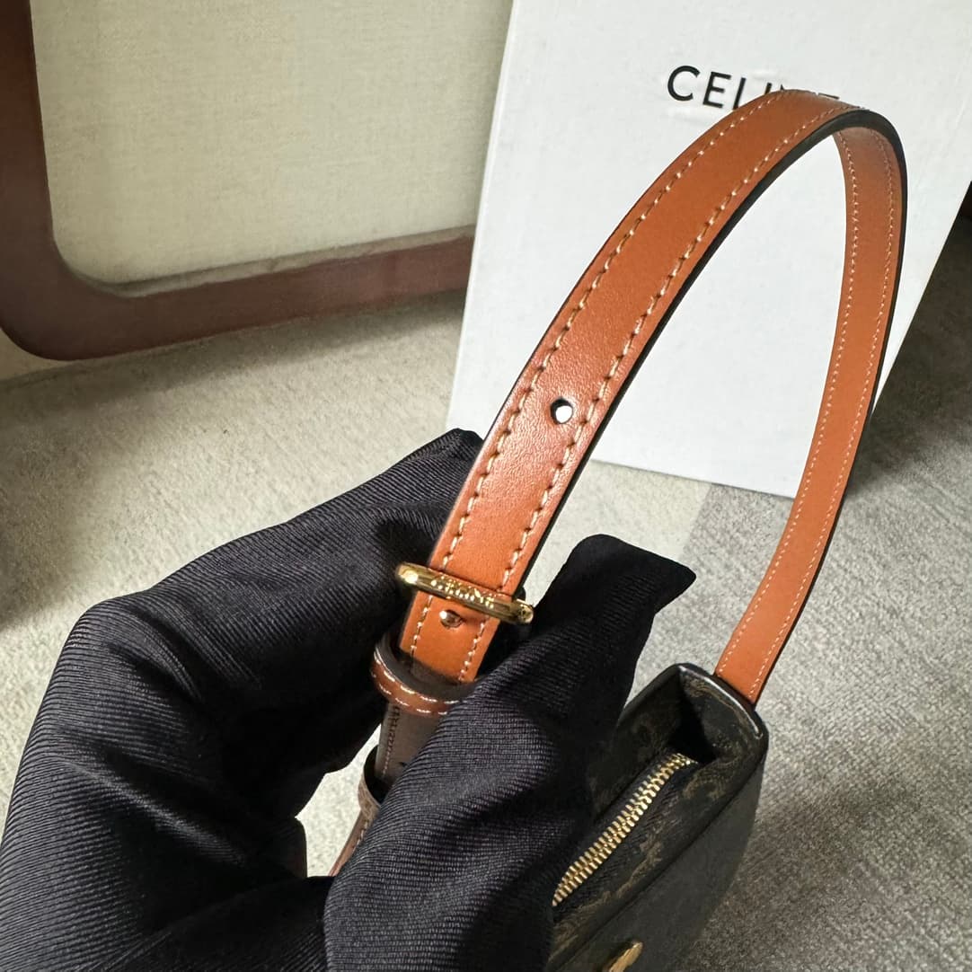 Celine Tilly bag in Triomphe Canvas High