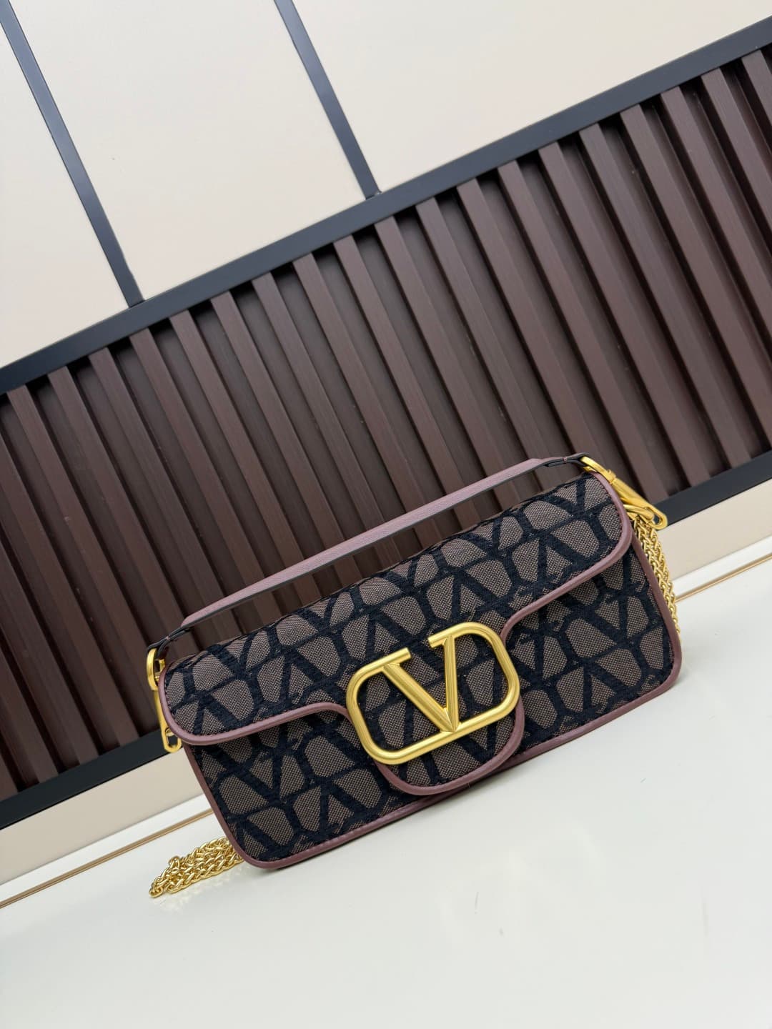 Valentino VLogo Garavani Loco Shoulder Bag in Toile Iconographe High