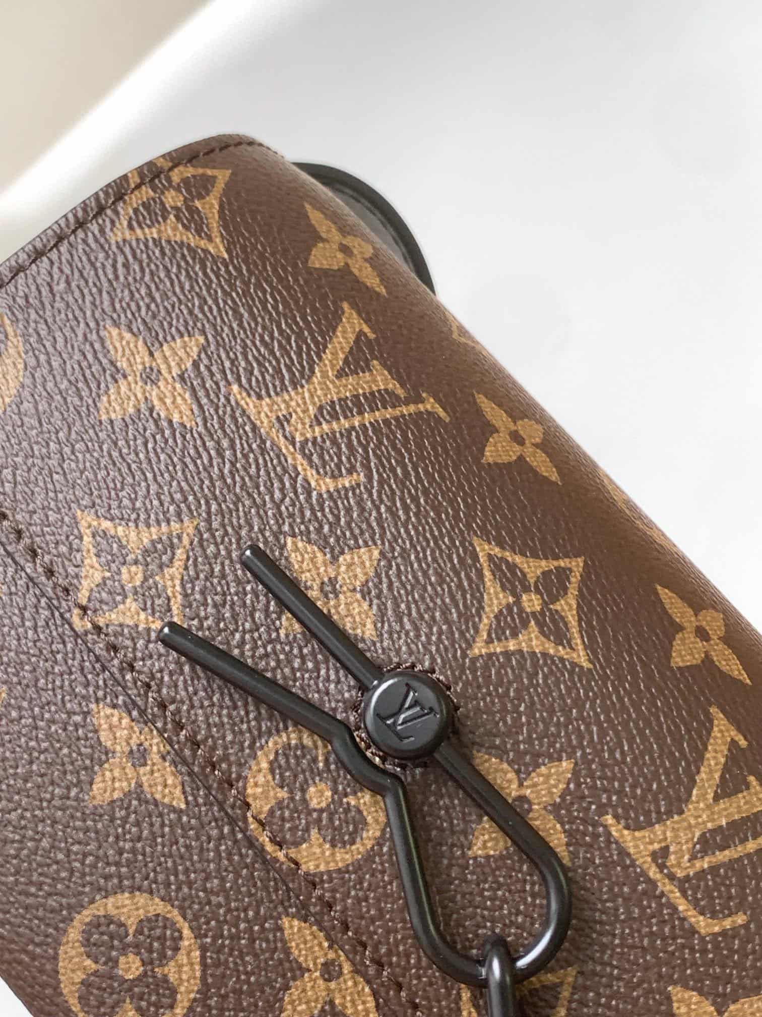 Louis Vuitton Steamer Wearable Wallet Monogram Macassar coated canvas M83613 High
