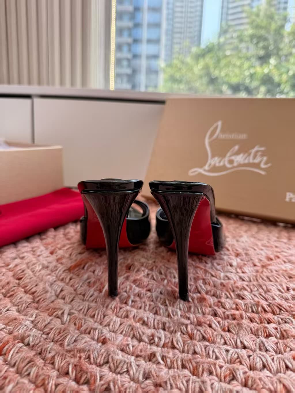 Christian Louboutin Miss Z Patent Leather Mules
