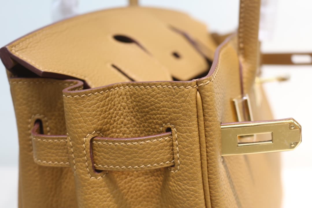 Hermes Birkin 25/30/35cm Bag Togo Leather In Sesame WAX High
